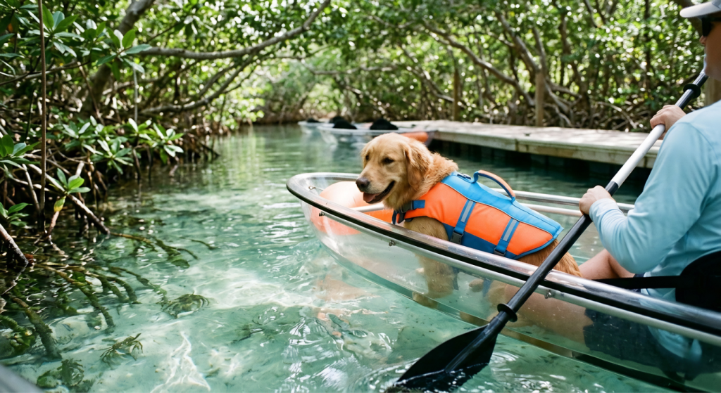 Paws and Paddles: Dog-Friendly Clear Kayak Adventures in Florida
