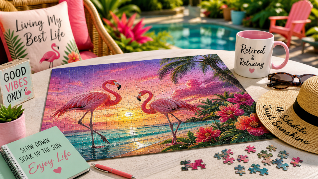 Flamingo-Themed Jigsaw Puzzles: A Relaxing Escape with a Tropical Twist
