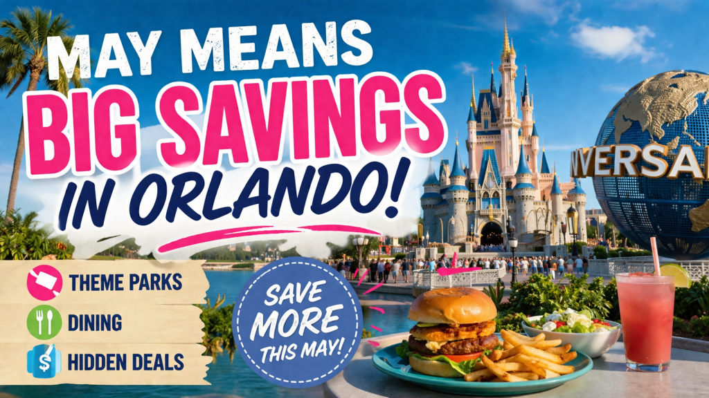 May Means BIG Savings in Orlando: Theme Parks, Dining & Hidden Deals