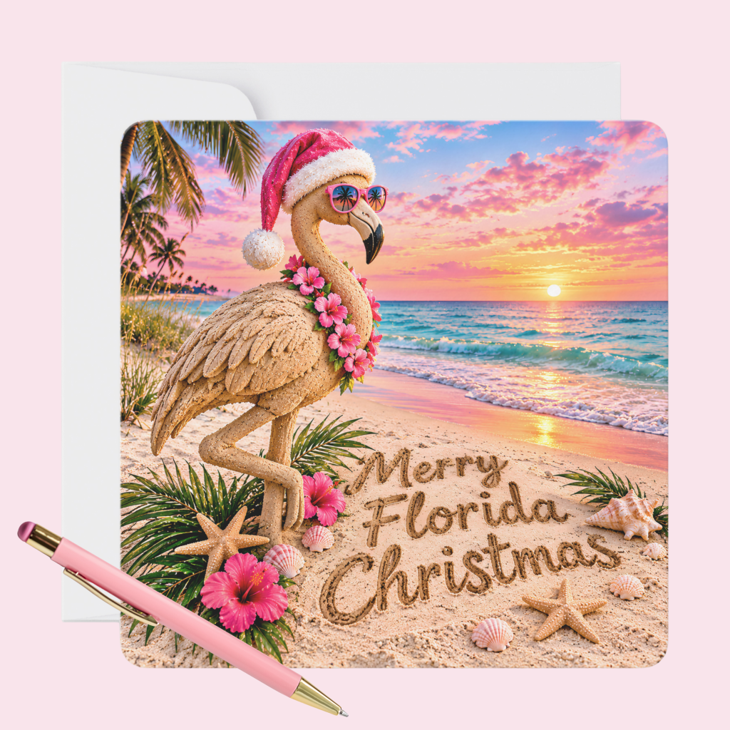 Florida-Themed Christmas Cards: Sending Sunshine This Holiday Season